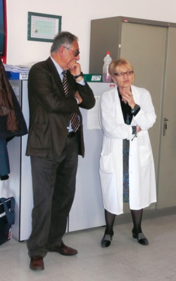 D.g. Mario Amicone con la Dott.ssa Angela Del Vecchio