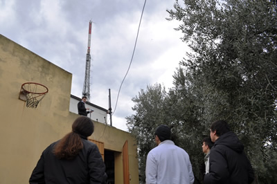 I ragazzi dell'istituto Alessandrini durante il corso 2010