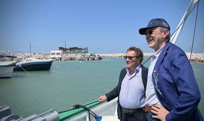 Nella foto il Presidente della Regione Abruzzo Marco Marsilio e il Direttore Generale di Arta Abruzzo Maurizio Dionisio